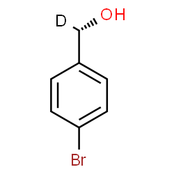 ChemSpider 2D Image | (S)-(4-Bromophenyl)(~2~H_1_)methanol | C7H6DBrO