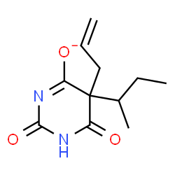 ChemSpider 2D Image | 5-Allyl-5-sec-butyl-2,6-dioxo-1,2,5,6-tetrahydro-4-pyrimidinolate | C11H15N2O3