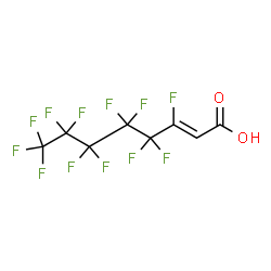 ChemSpider 2D Image | (2Z)-3,4,4,5,5,6,6,7,7,8,8,8-Dodecafluoro-2-octenoic acid | C8H2F12O2