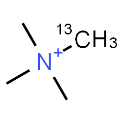 ChemSpider 2D Image | N,N,N-Trimethyl(~13~C)methanaminium | C313CH12N