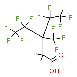 ChemSpider 2D Image | 2,2,4,4,5,5,5-Heptafluoro-3-(pentafluoroethyl)-3-(trifluoromethyl)pentanoic acid | C8HF15O2