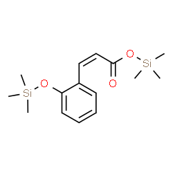 ChemSpider 2D Image | Trimethylsilyl (2Z)-3-{2-[(trimethylsilyl)oxy]phenyl}acrylate | C15H24O3Si2