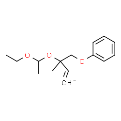 ChemSpider 2D Image | 3-(1-Ethoxyethoxy)-3-methyl-4-phenoxy-1-buten-1-ide | C15H21O3