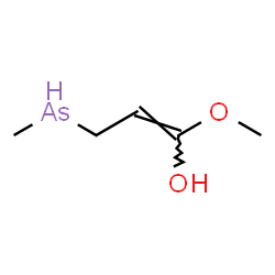 ChemSpider 2D Image | (1E)-1-Methoxy-3-(methylarsino)-1-propen-1-ol | C5H11AsO2