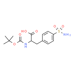 ChemSpider 2D Image | N-{[(2-Methyl-2-propanyl)oxy]carbonyl}-4-sulfamoylphenylalanine | C14H20N2O6S