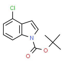 ChemSpider 2D Image | N-(BOC)-4-chloroindole | C13H14ClNO2