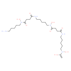 ChemSpider 2D Image | N-(5-Aminopentyl)-N-hydroxy-N'-(5-{hydroxy[4-({5-[hydroxy(1-hydroxyvinyl)amino]pentyl}amino)-4-oxobutanoyl]amino}pentyl)succinamide | C25H48N6O8