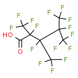 ChemSpider 2D Image | 2,3,4,5,5,5-Hexafluoro-2,3,4-tris(trifluoromethyl)pentanoic acid | C8HF15O2