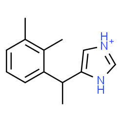 ChemSpider 2D Image | 5-[1-(2,3-Dimethylphenyl)ethyl]-1H-imidazol-3-ium | C13H17N2