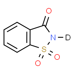 ChemSpider 2D Image | (2-~2~H)-1,2-Benzothiazol-3(2H)-one 1,1-dioxide | C7H4DNO3S