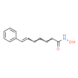 ChemSpider 2D Image | (2E,4E,6E)-N-Hydroxy-7-phenyl-2,4,6-heptatrienamide | C13H13NO2