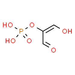 ChemSpider 2D Image | (1E)-1-Hydroxy-3-oxo-1-propen-2-yl dihydrogen phosphate | C3H5O6P