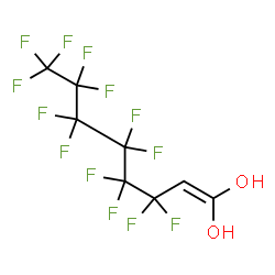 ChemSpider 2D Image | 3,3,4,4,5,5,6,6,7,7,8,8,8-Tridecafluoro-1-octene-1,1-diol | C8H3F13O2