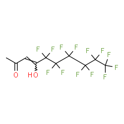 ChemSpider 2D Image | (3Z)-5,5,6,6,7,7,8,8,9,9,10,10,10-Tridecafluoro-4-hydroxy-3-decen-2-one | C10H5F13O2