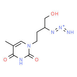 ChemSpider 2D Image | 1-[1-Hydroxy-4-(5-methyl-2,4-dioxo-3,4-dihydro-1(2H)-pyrimidinyl)-2-butanyl]-1,2-triazadien-2-ium | C9H14N5O3