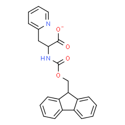ChemSpider 2D Image | 2-{[(9H-Fluoren-9-ylmethoxy)carbonyl]amino}-3-(2-pyridinyl)propanoate | C23H19N2O4