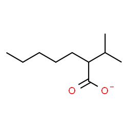ChemSpider 2D Image | 2-Isopropylheptanoate | C10H19O2