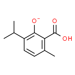ChemSpider 2D Image | 2-Carboxy-6-isopropyl-3-methylphenolate | C11H13O3