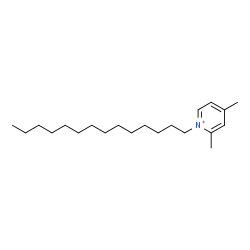 ChemSpider 2D Image | 2,4-Dimethyl-1-tetradecylpyridinium | C21H38N