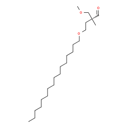 ChemSpider 2D Image | (2R)-4-(Hexadecyloxy)-2-(methoxymethyl)-2-methylbutanal | C23H46O3