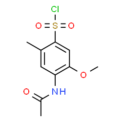 ChemSpider 2D Image | 4-Acetamido-5-methoxy-2-methylbenzenesulfonyl chloride | C10H12ClNO4S
