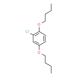 ChemSpider 2D Image | 1,4-Dibutoxy-2-chlorobenzene | C14H21ClO2