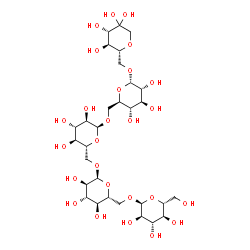 ChemSpider 2D Image | (4S,5S,6R)-6-({[(2S,3R,4S,5S,6R)-3,4,5-Trihydroxy-6-({[(2S,3R,4S,5S,6R)-3,4,5-trihydroxy-6-({[(2S,3R,4S,5S,6R)-3,4,5-trihydroxy-6-({[(2S,3R,4S,5S,6R)-3,4,5-trihydroxy-6-(hydroxymethyl)tetrahydro-2H-py
ran-2-yl]oxy}methyl)tetrahydro-2H-pyran-2-yl]oxy}methyl)tetrahydro-2H-pyran-2-yl]oxy}methyl)tetrahydro-2H-pyran-2-yl]oxy}methyl)dihydro-2H-pyran-3,3,4,5(4H)-tetrol | C30H52O26