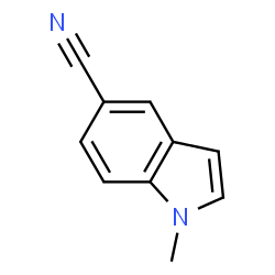 ChemSpider 2D Image | 1-Methyl-1H-indole-5-carbonitrile | C10H8N2