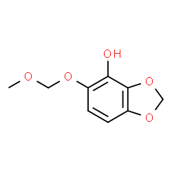 ChemSpider 2D Image | 5-(Methoxymethoxy)-1,3-benzodioxol-4-ol | C9H10O5