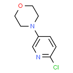 ChemSpider 2D Image | 4-(6-Chloro-3-pyridinyl)morpholine | C9H11ClN2O