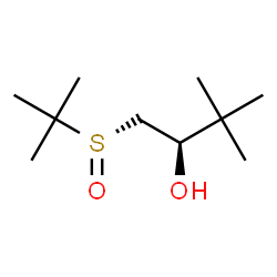 ChemSpider 2D Image | (2R)-3,3-Dimethyl-1-[(S)-(2-methyl-2-propanyl)sulfinyl]-2-butanol | C10H22O2S