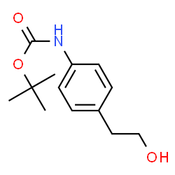 ChemSpider 2D Image | tert-Butyl [4-(2-hydroxyethyl)phenyl]carbamate | C13H19NO3