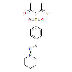 ChemSpider 2D Image | N,N-Diacetyl-4-(piperidin-1-ylazo)-benzenesulfonamide | C15H20N4O4S