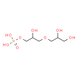ChemSpider 2D Image | 3-(2,3-Dihydroxypropoxy)-2-hydroxypropyl dihydrogen phosphate | C6H15O8P