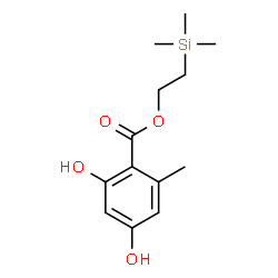 ChemSpider 2D Image | 2-(Trimethylsilyl)ethyl 2,4-dihydroxy-6-methylbenzoate | C13H20O4Si