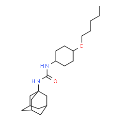 ChemSpider 2D Image | 1-Adamantan-1-yl-3-[4-(pentyloxy)cyclohexyl]urea | C22H38N2O2