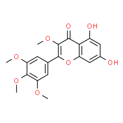 ChemSpider 2D Image | 5,7-Dihydroxy-3,3',4',5'-tetramethoxyflavone | C19H18O8