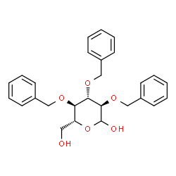 ChemSpider 2D Image | 2,3,4-tri-O-Benzyl-D-glucose | C27H30O6