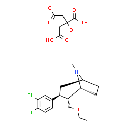 ChemSpider 2D Image | TESOFENSINE CITRATE | C23H31Cl2NO8