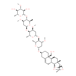 ChemSpider 2D Image | (1S,2R,7S,10S,11S,14R,15R,16S,19S)-10-(Hydroxymethyl)-14,16-dimethyl-17,20,21-trioxahexacyclo[14.4.1.0~1,14~.0~2,11~.0~5,10~.0~15,19~]henicos-4-en-7-yl 6-deoxy-3-O-methyl-beta-D-glucopyranosyl-(1->4)-
2,6-dideoxy-3-O-methyl-beta-D-arabino-hexopyranosyl-(1->4)-2,6-dideoxy-3-O-methyl-beta-D-ribo-hexopyranosyl-(1->4)-2,6-dideoxy-3-O-methyl-beta-D-arabino-hexopyranoside | C49H78O18