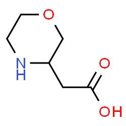 ChemSpider 2D Image | 3-Morpholinylacetic acid | C6H11NO3