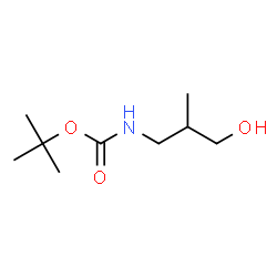 ChemSpider 2D Image | tert-butyl (3-hydroxy-2-methylpropyl)carbamate | C9H19NO3