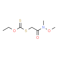 ChemSpider 2D Image | O-Ethyl S-{2-[methoxy(methyl)amino]-2-oxoethyl} carbonodithioate | C7H13NO3S2