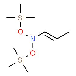 ChemSpider 2D Image | (1E)-N,N-Bis[(trimethylsilyl)oxy]-1-propen-1-amine | C9H23NO2Si2