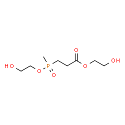 ChemSpider 2D Image | 2-Hydroxyethyl 3-[(2-hydroxyethoxy)methylphosphinyl]propanoate | C8H17O6P