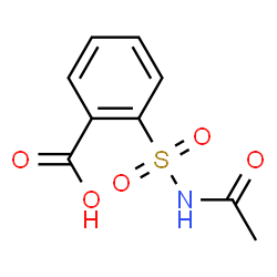 ChemSpider 2D Image | 2-(Acetylsulfamoyl)benzoic acid | C9H9NO5S