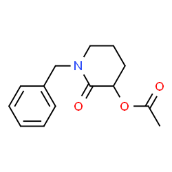 ChemSpider 2D Image | 1-Benzyl-2-oxo-3-piperidinyl acetate | C14H17NO3