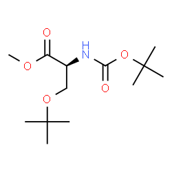 ChemSpider 2D Image | Methyl O-(2-methyl-2-propanyl)-N-{[(2-methyl-2-propanyl)oxy]carbonyl}-L-serinate | C13H25NO5