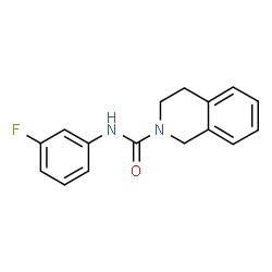 ChemSpider 2D Image | N-(3-Fluorophenyl)-3,4-dihydro-2(1H)-isoquinolinecarboxamide | C16H15FN2O