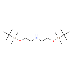 ChemSpider 2D Image | 2-{[Dimethyl(2-methyl-2-propanyl)silyl]oxy}-N-(2-{[dimethyl(2-methyl-2-propanyl)silyl]oxy}ethyl)ethanamine | C16H39NO2Si2